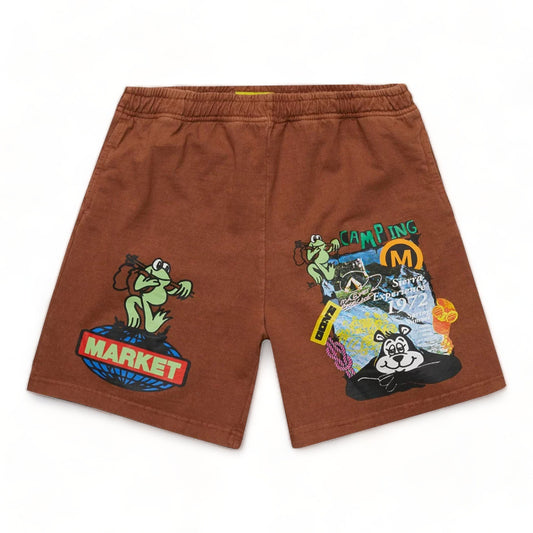MARKET GONE CAMPING WASHED SHORTS