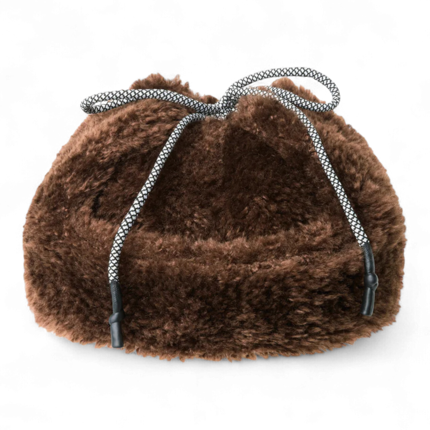 KANGOL FAUX SHEARLING UTILITY FLAP CAP