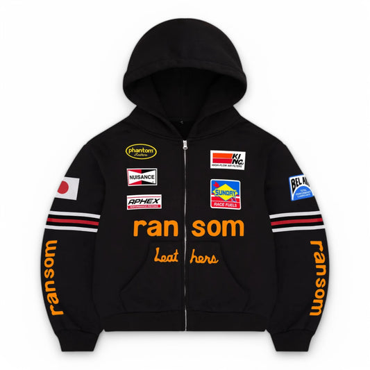 BRAVEST STUDIOS RANSOM ZIP HOODIE BLACK