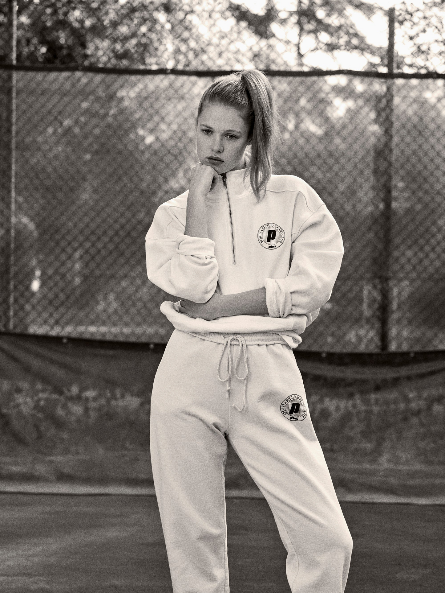 SPORTY & RICH X PRINCE NET SWEATPANTS