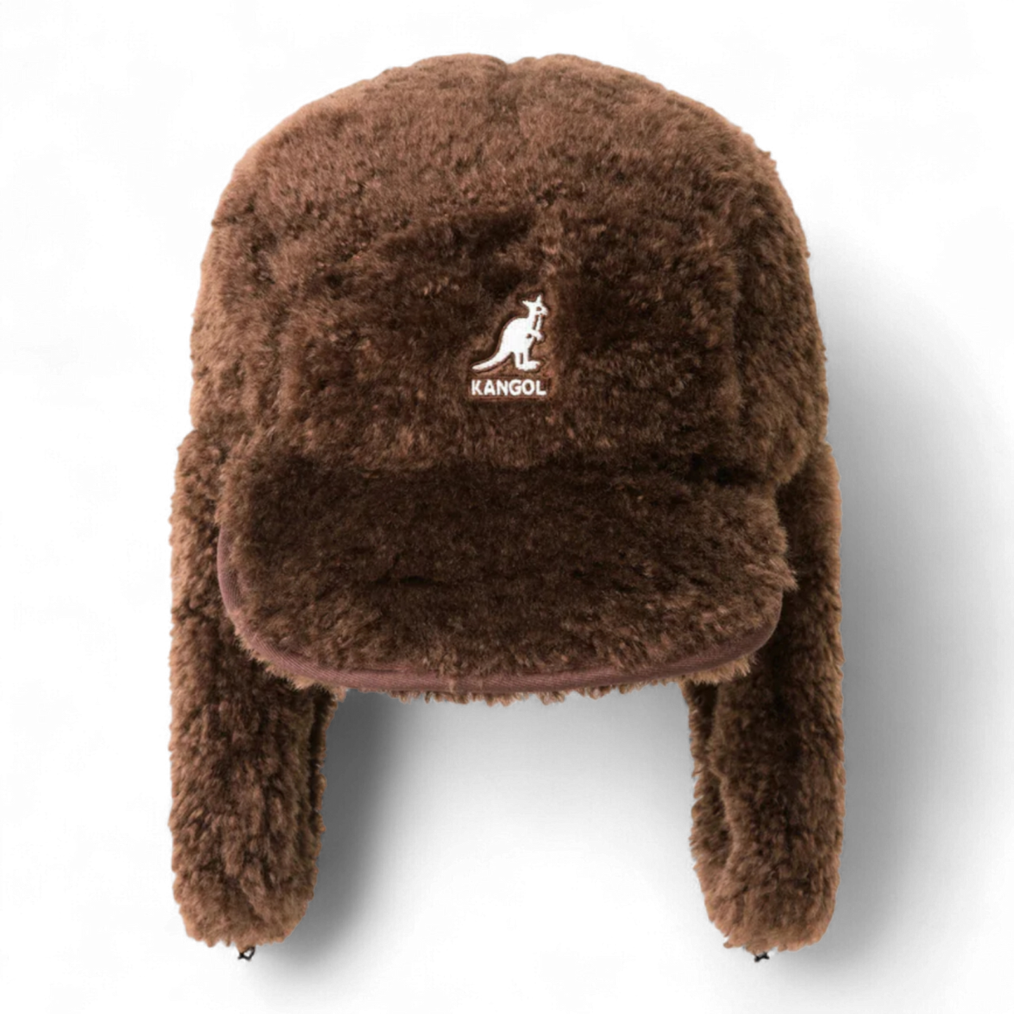 KANGOL FAUX SHEARLING UTILITY FLAP CAP