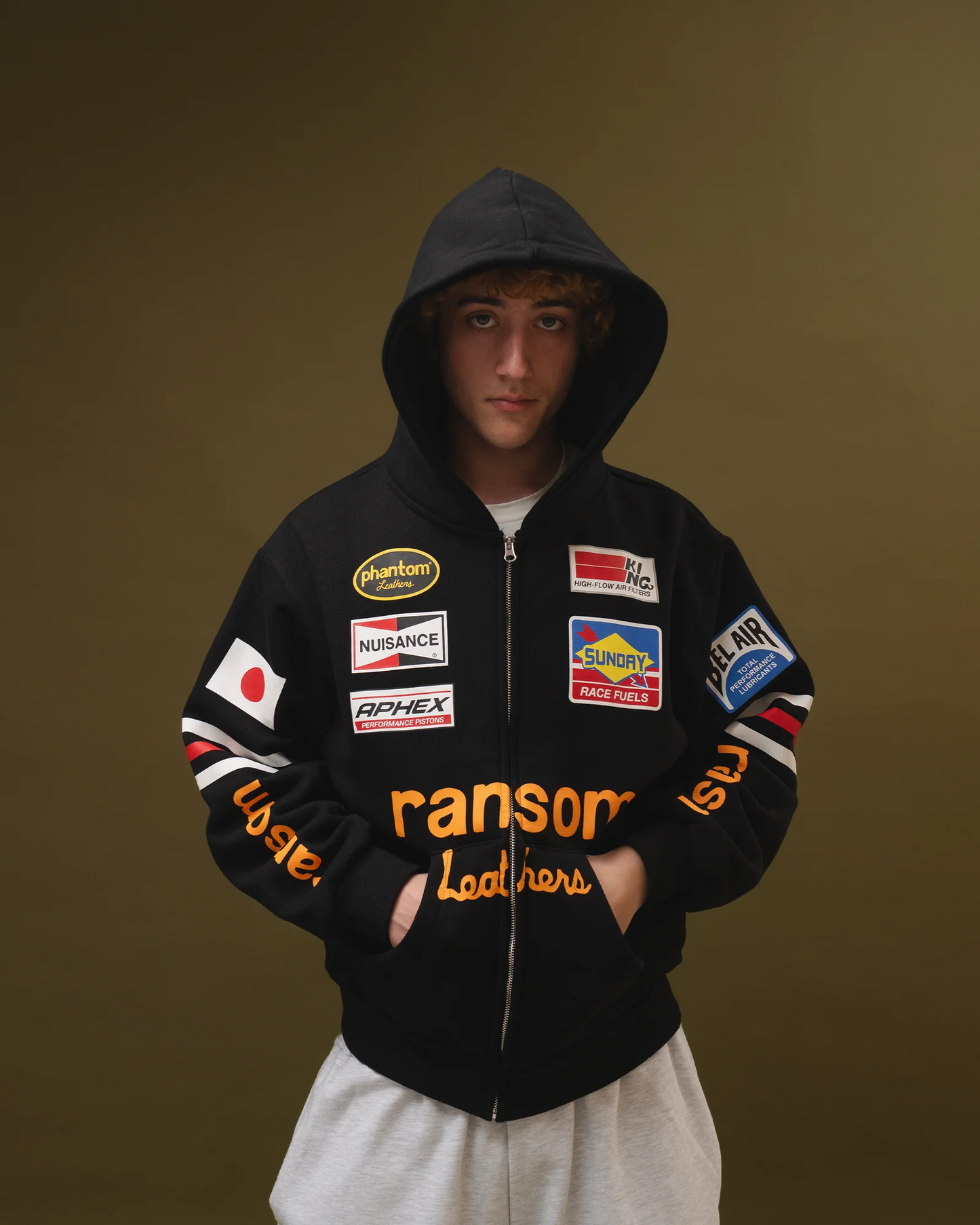 BRAVEST STUDIOS RANSOM ZIP HOODIE BLACK