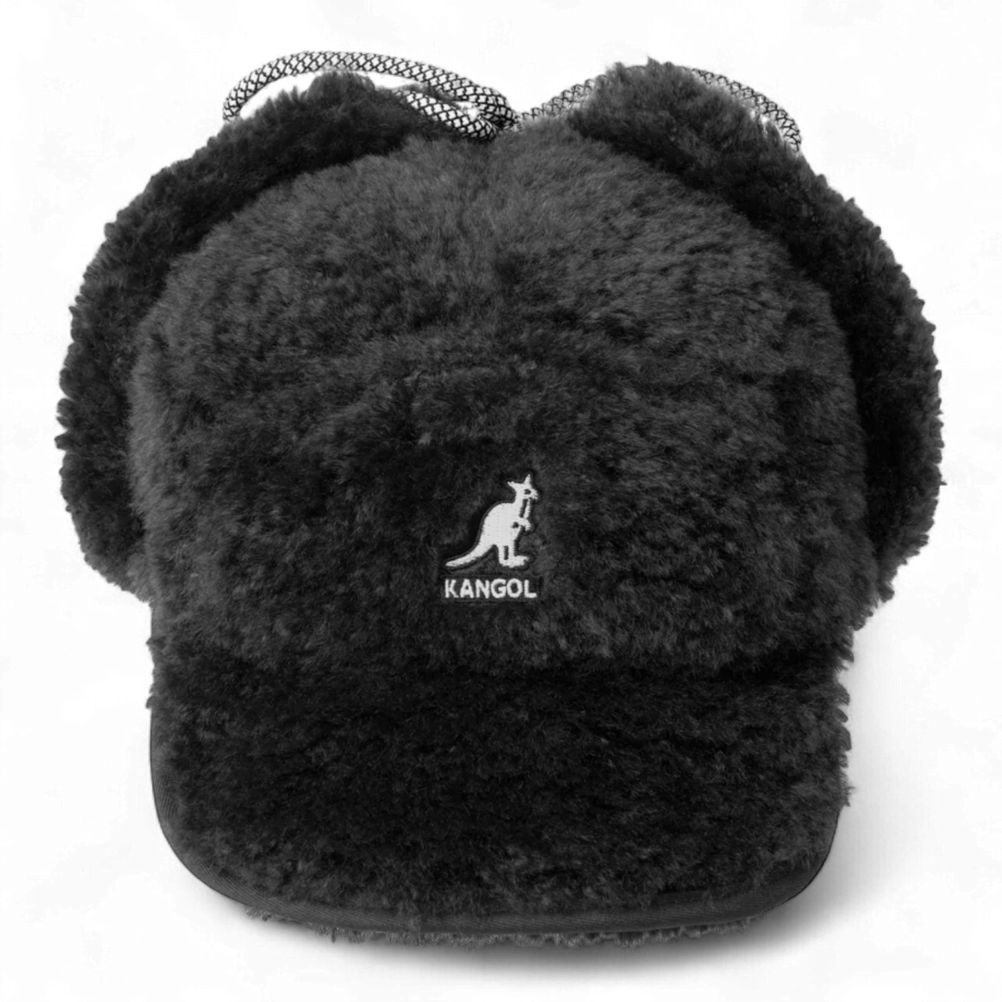 KANGOL FAUX SHEARLING UTILITY FLAP CAP