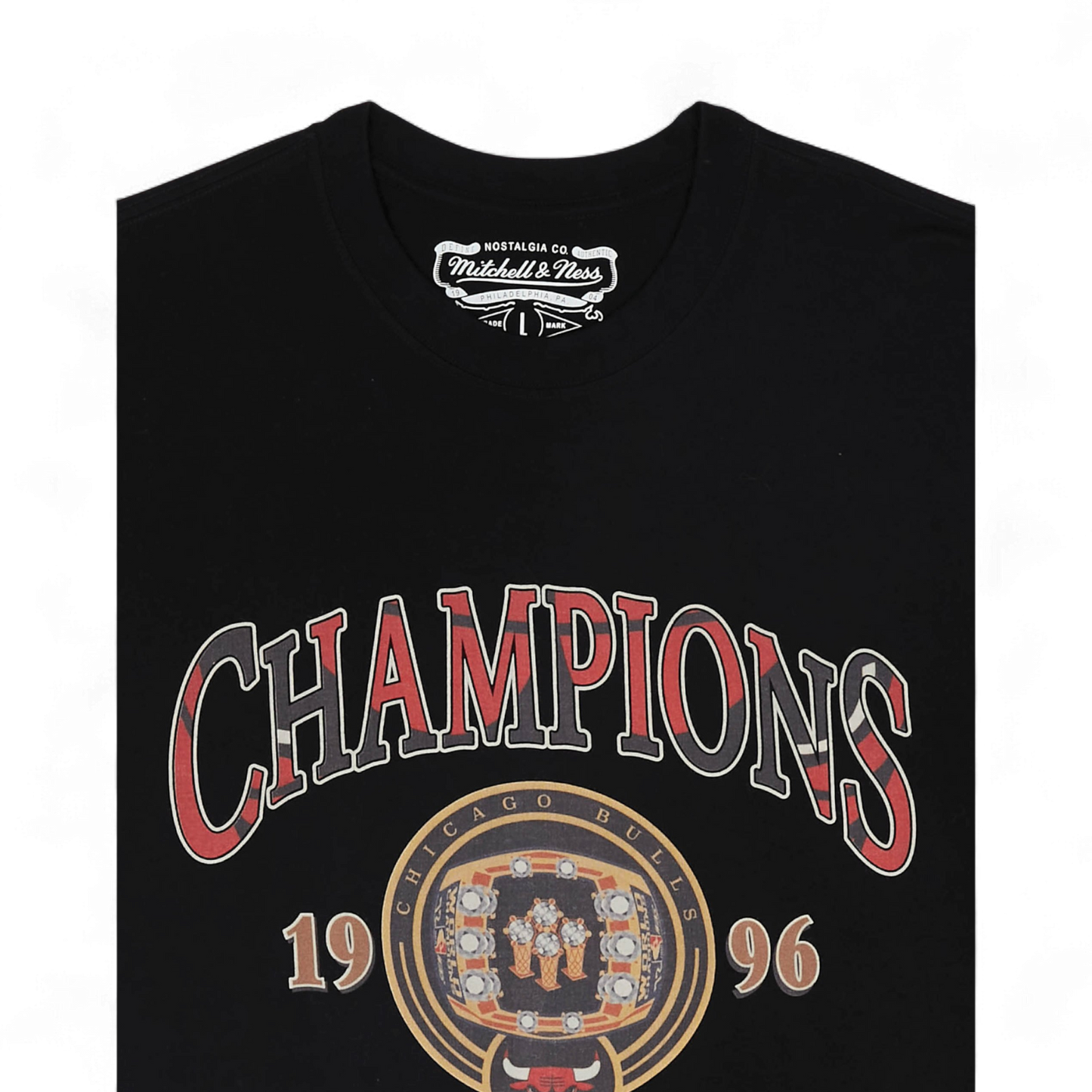 MITCHELL & NESS NBA CHAMPIONSHIP RING TSHIRT BULLS 1996 CHICAGO BULLS T-SHIRT