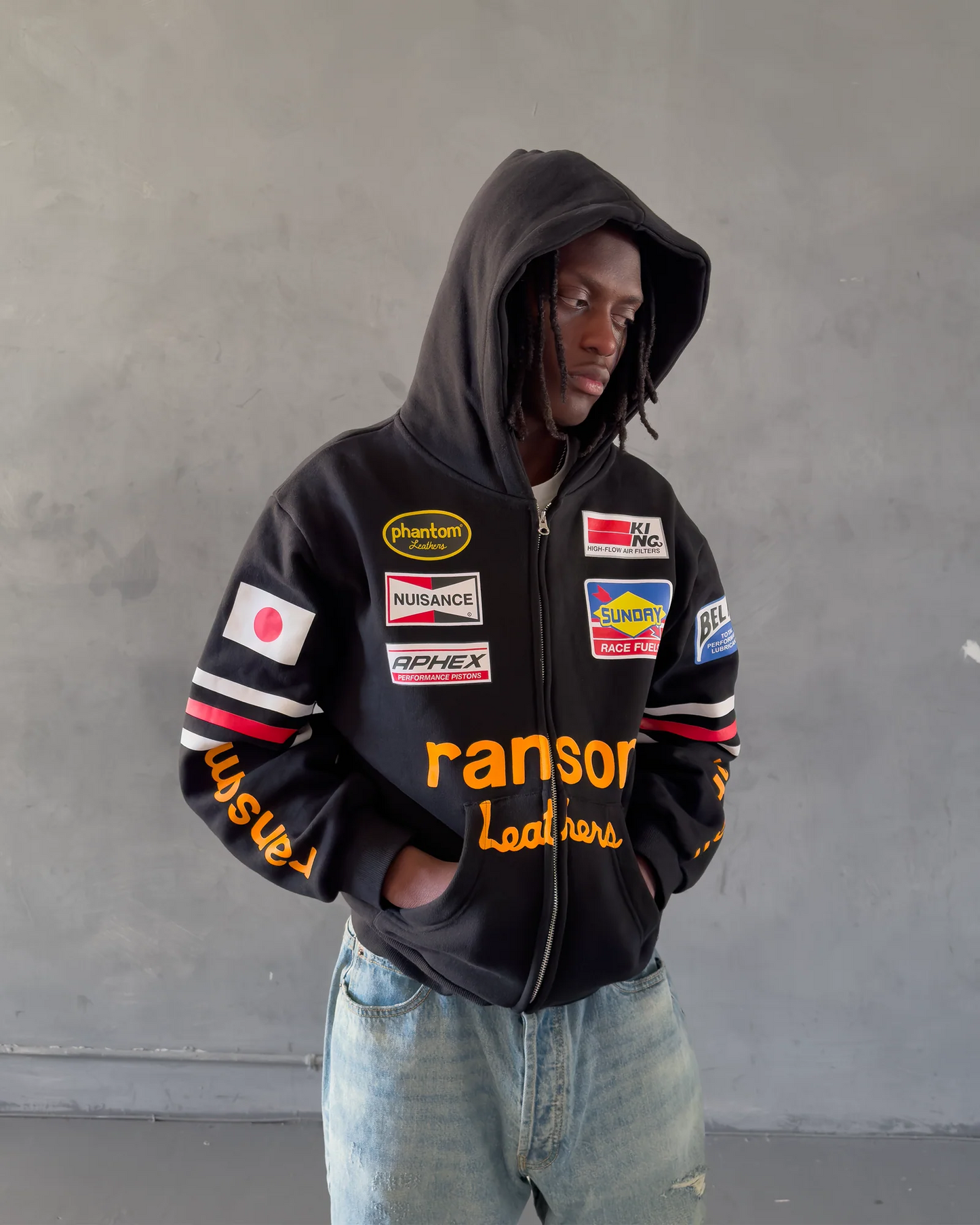 BRAVEST STUDIOS RANSOM ZIP HOODIE BLACK