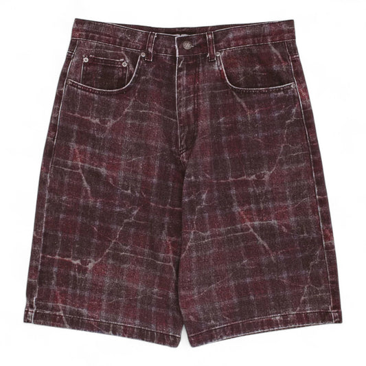 FUCKING AWESOME MILLER PLAID DENIM SHORT