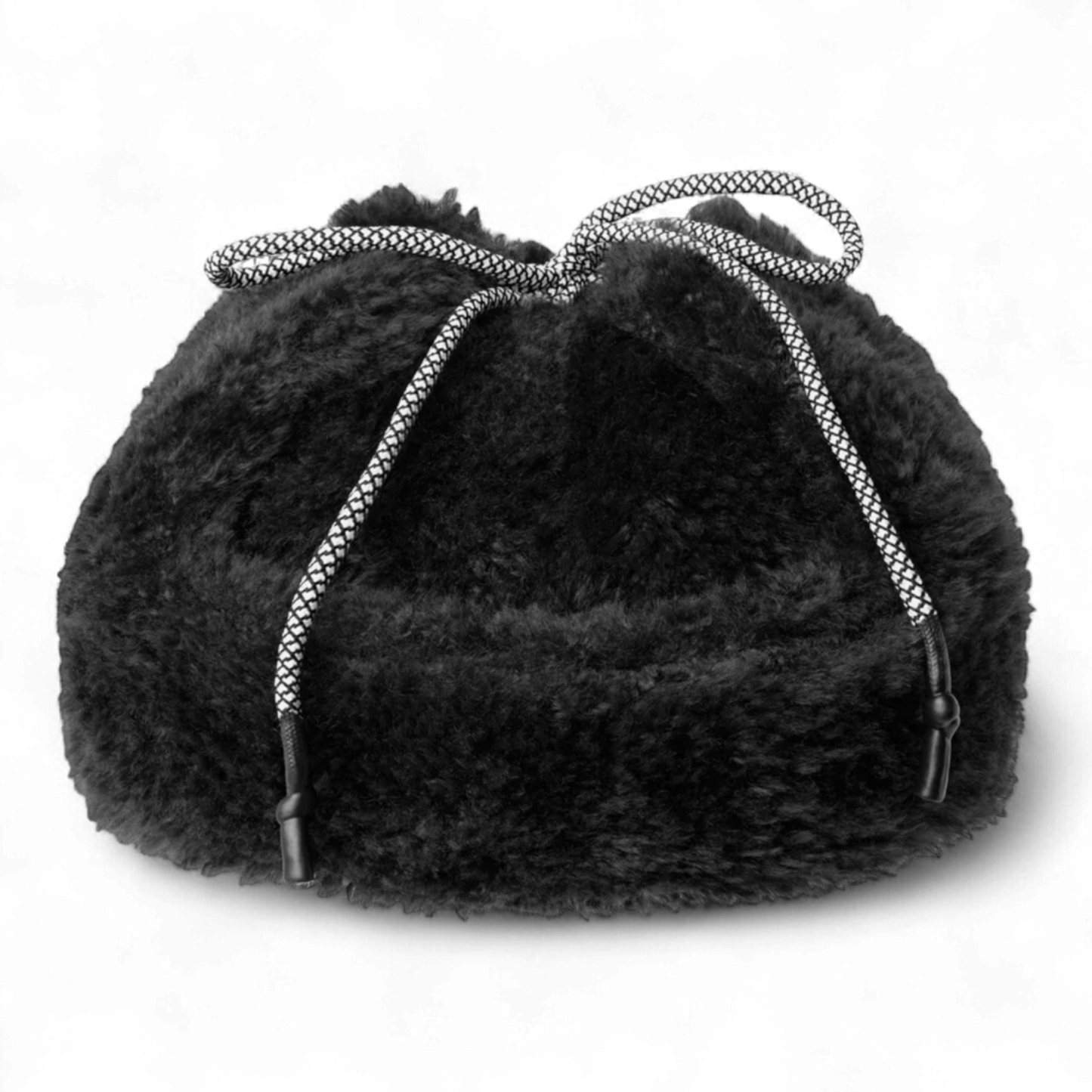 KANGOL FAUX SHEARLING UTILITY FLAP CAP