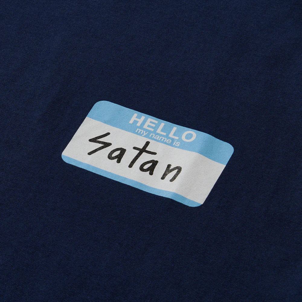 FUCT HELLO MY NAME IS SATAN TEE