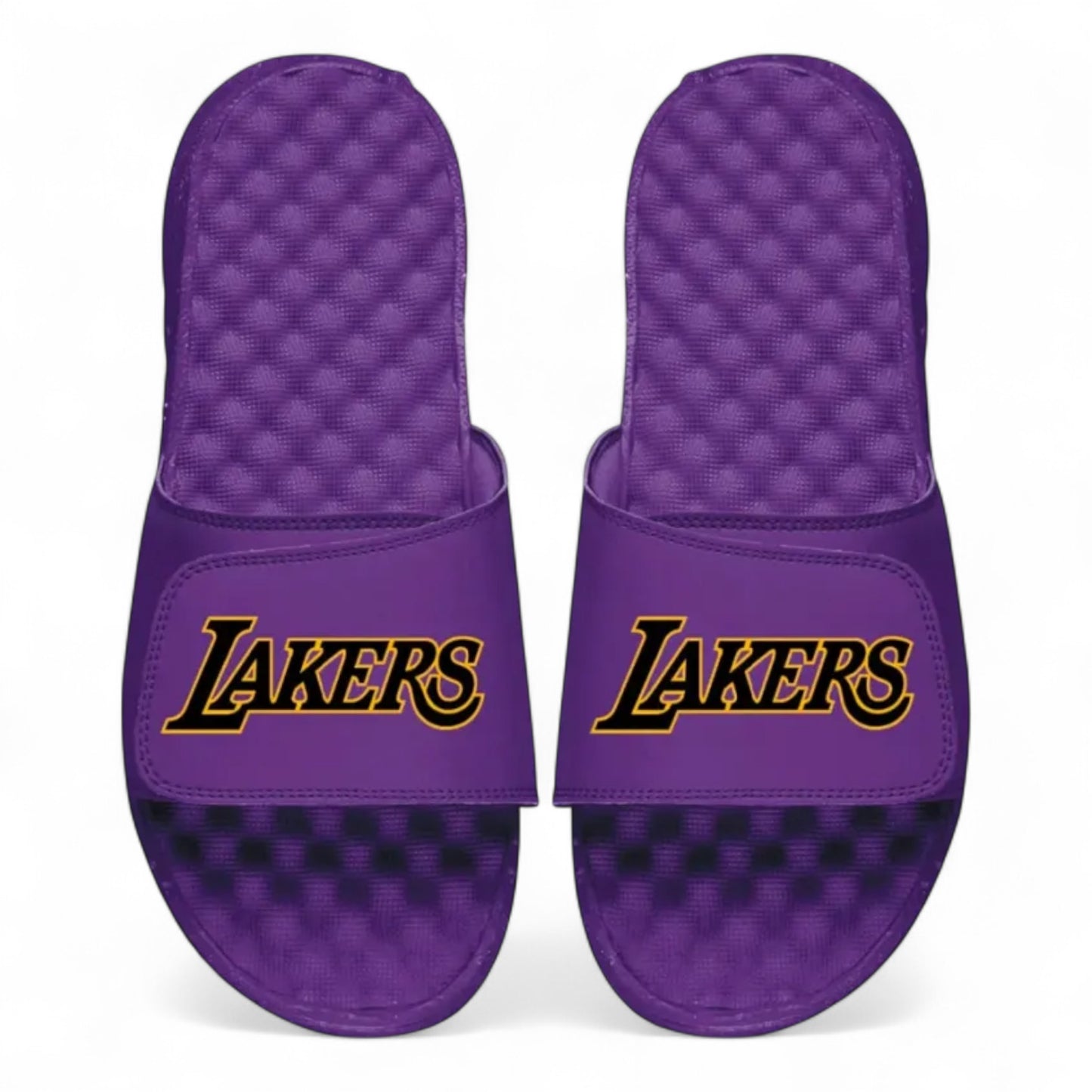 ISLIDE LAKERS PURPLE WORDMARK SLIDES
