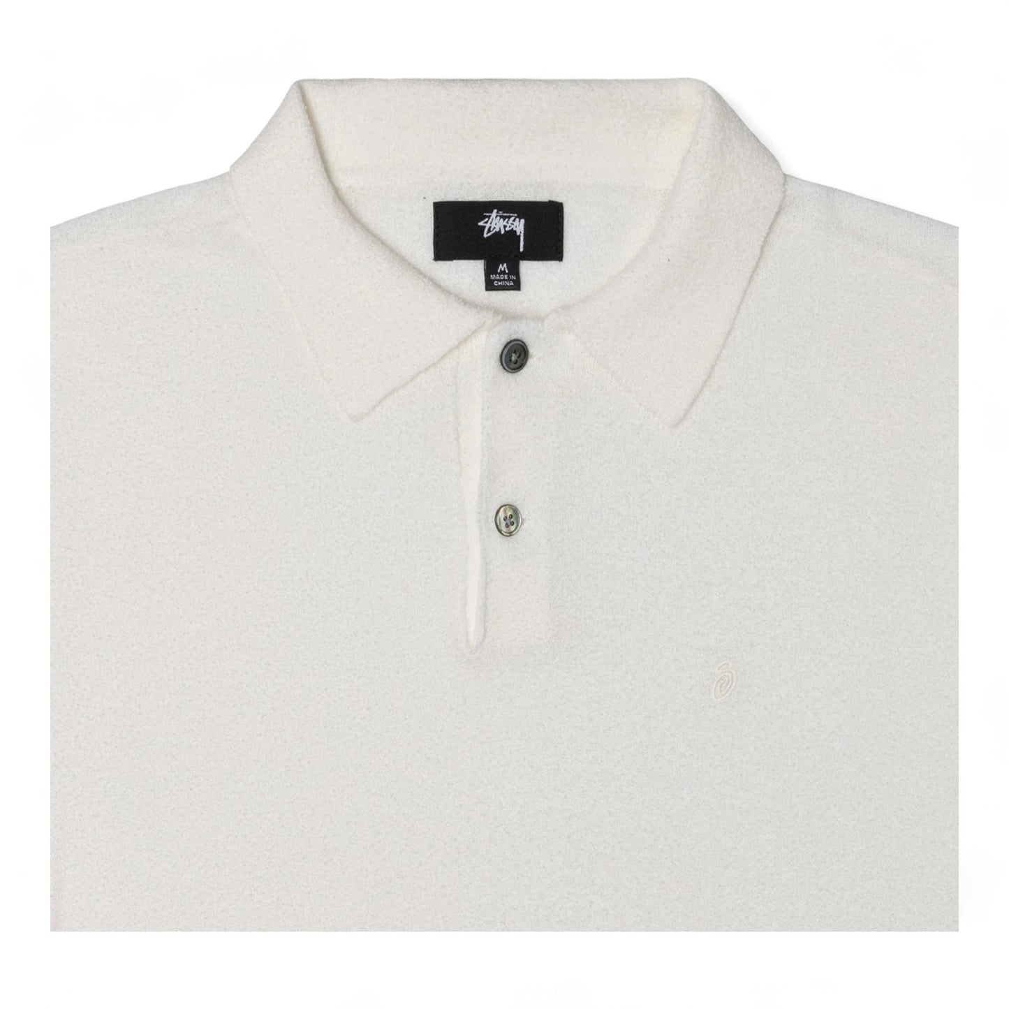 STUSSY TEXTURED SS POLO SWEATER