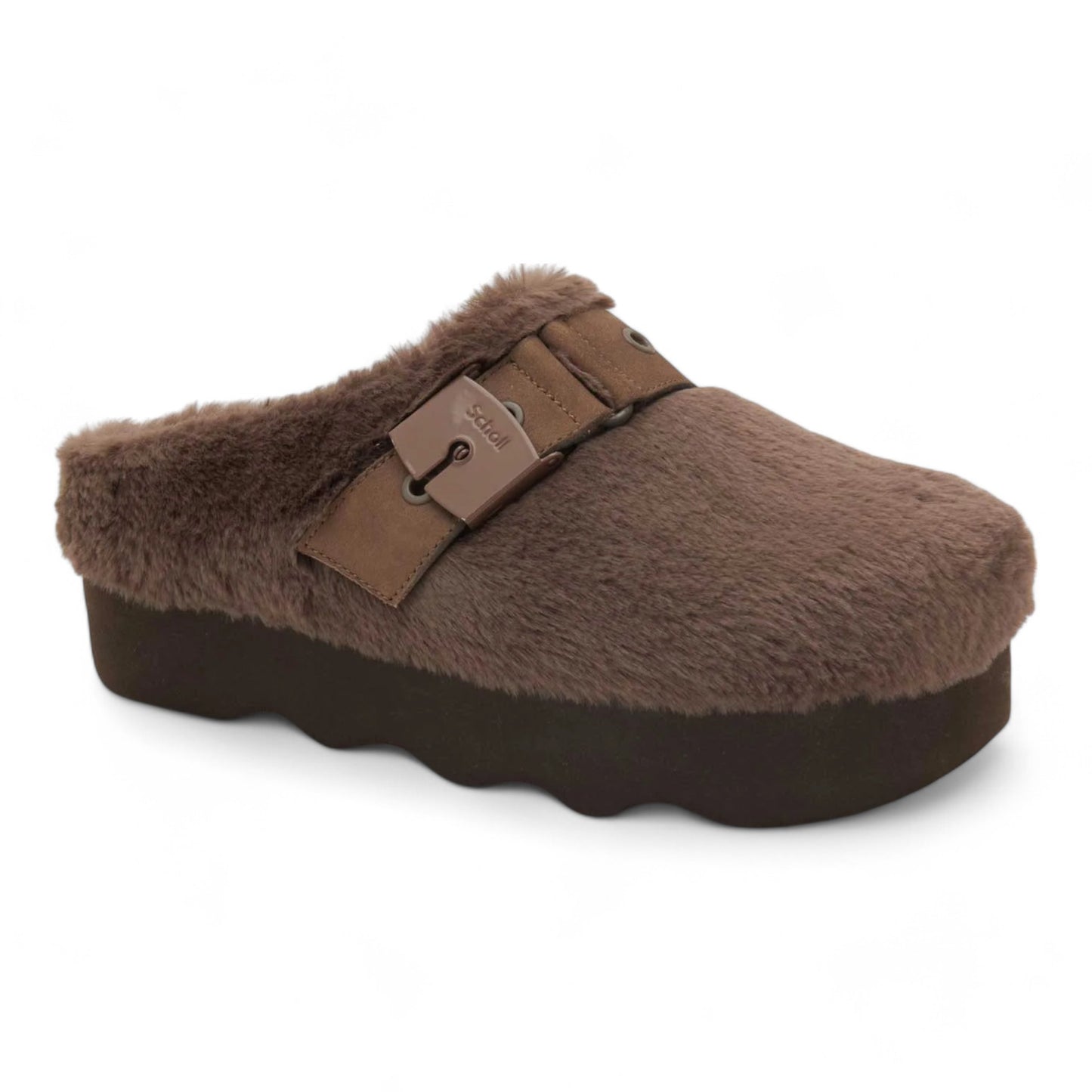 SCHOLL CLOGS BROWN GRETA