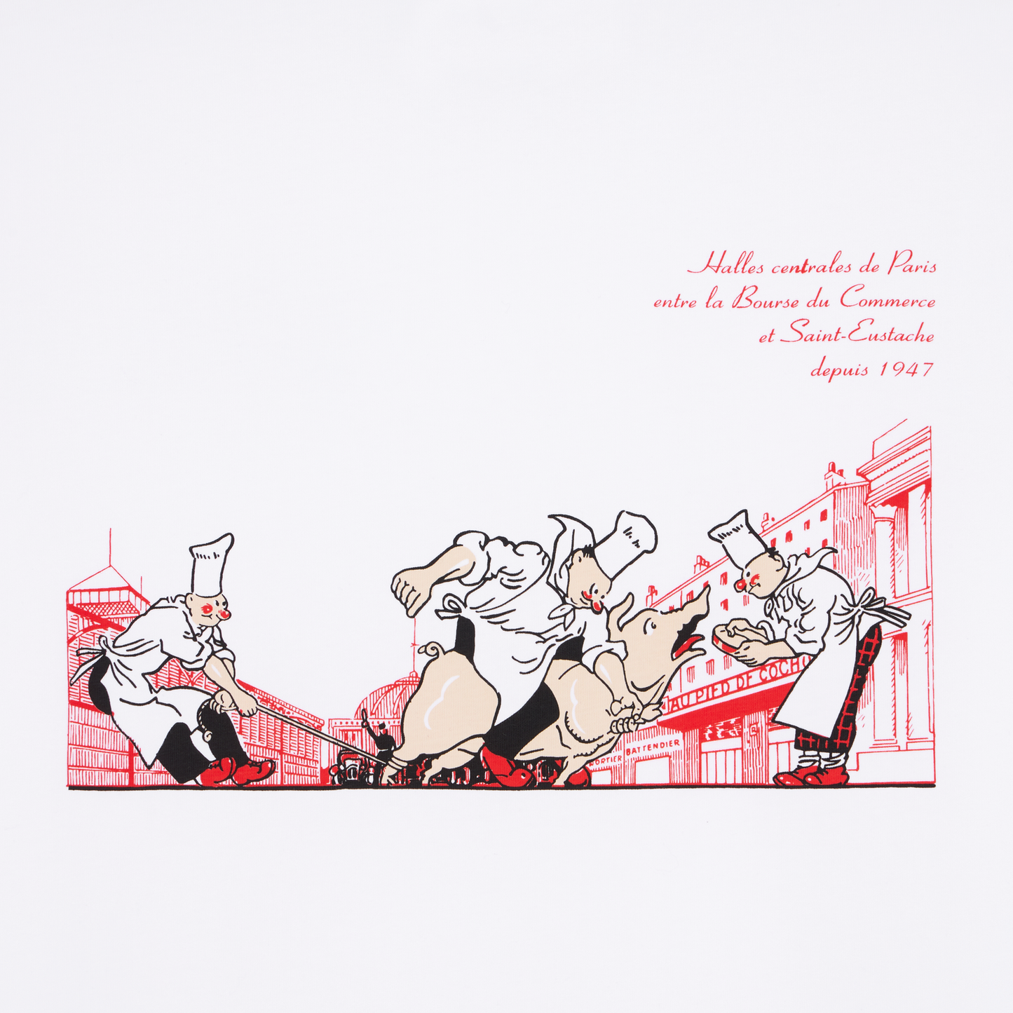 GIFTSHOP AU PIED DE COCHON THE LES HALLES T-SHIRT