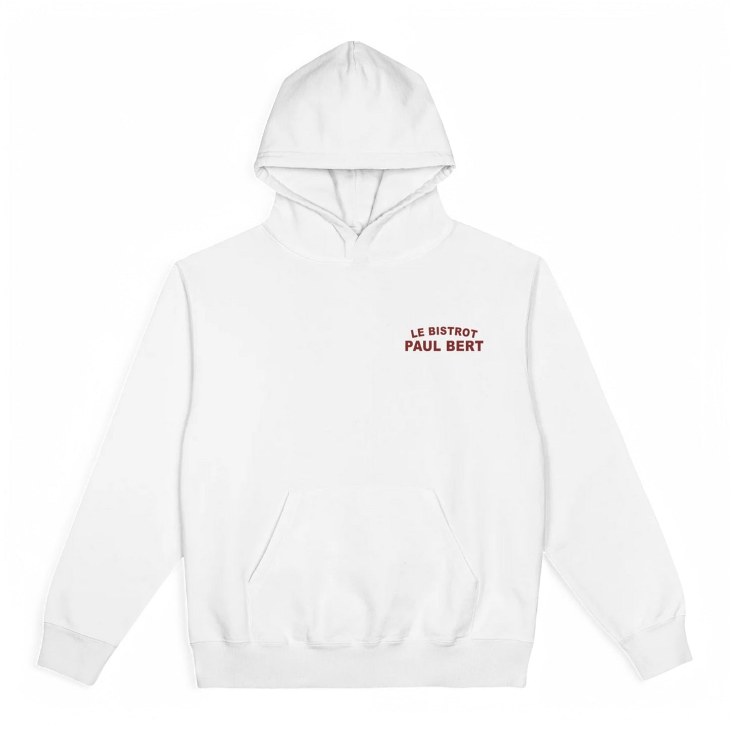 GIFTSHOP BISTROT PAUL BERT THE WHITE SIGNATURE HOODED SWEATSHIRT