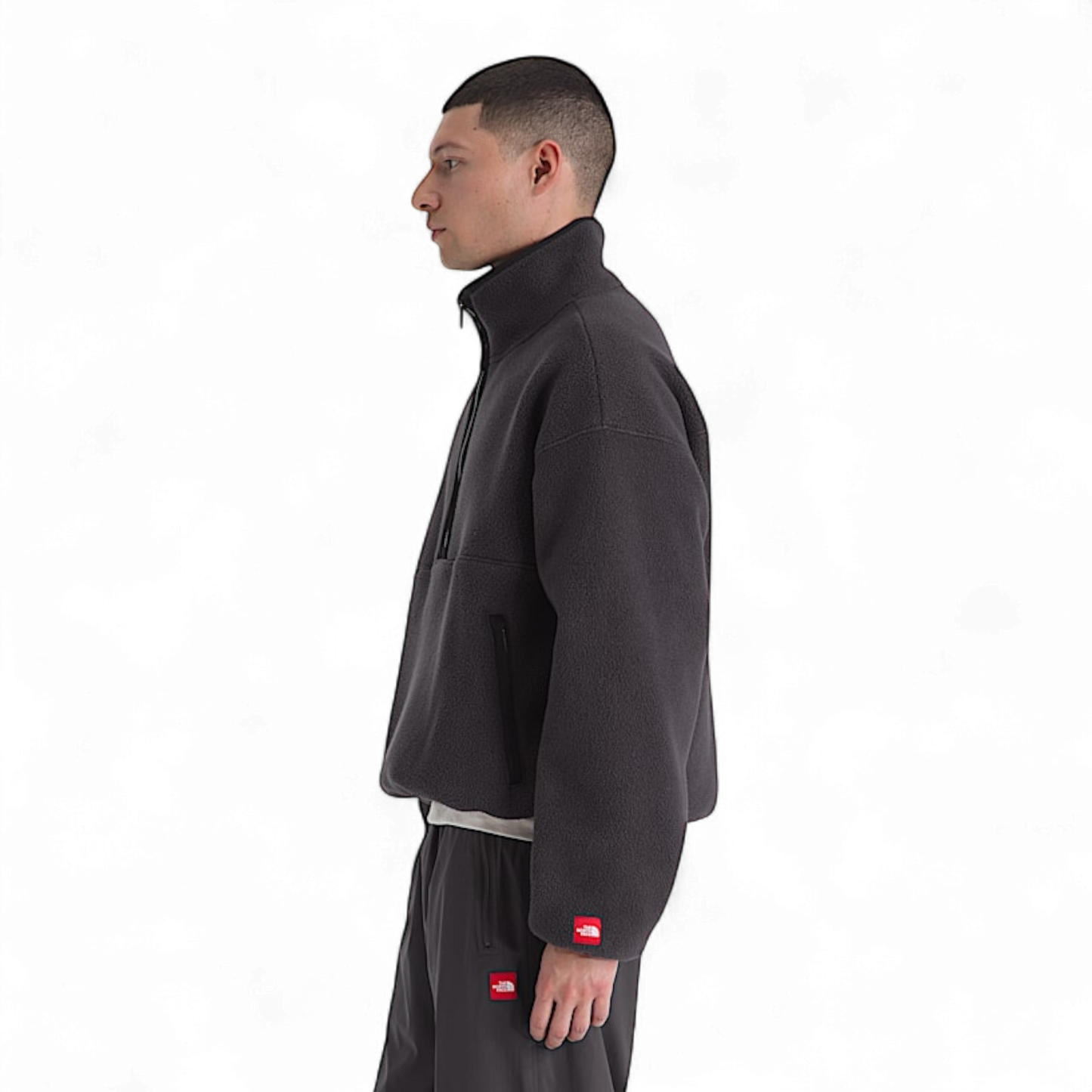 THE NORTH FACE RED BOX HALF ZIP FLEECE