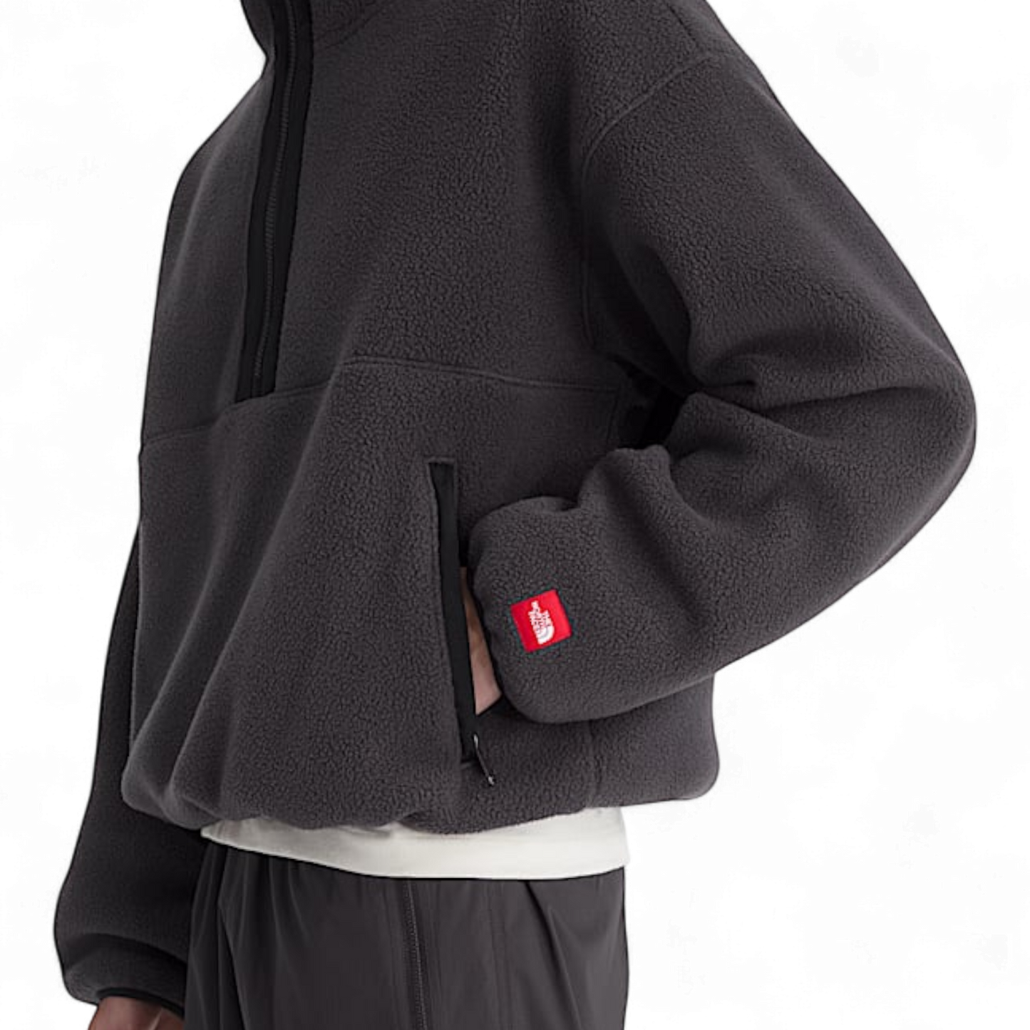 THE NORTH FACE RED BOX HALF ZIP FLEECE