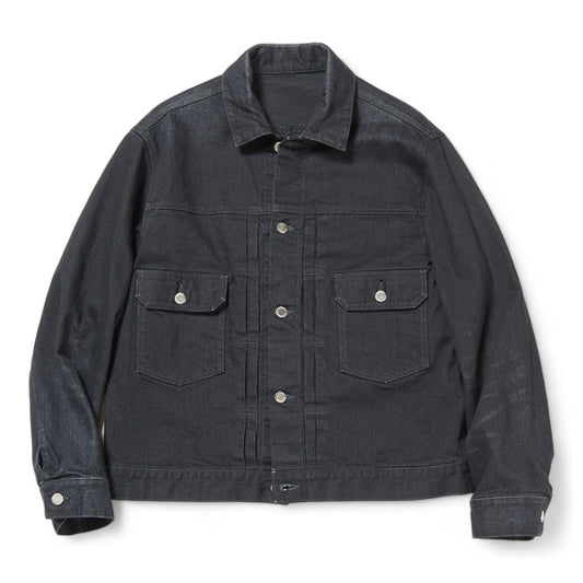 UNIFORM EXPERIMENT DAMAGED DENIM JACKET