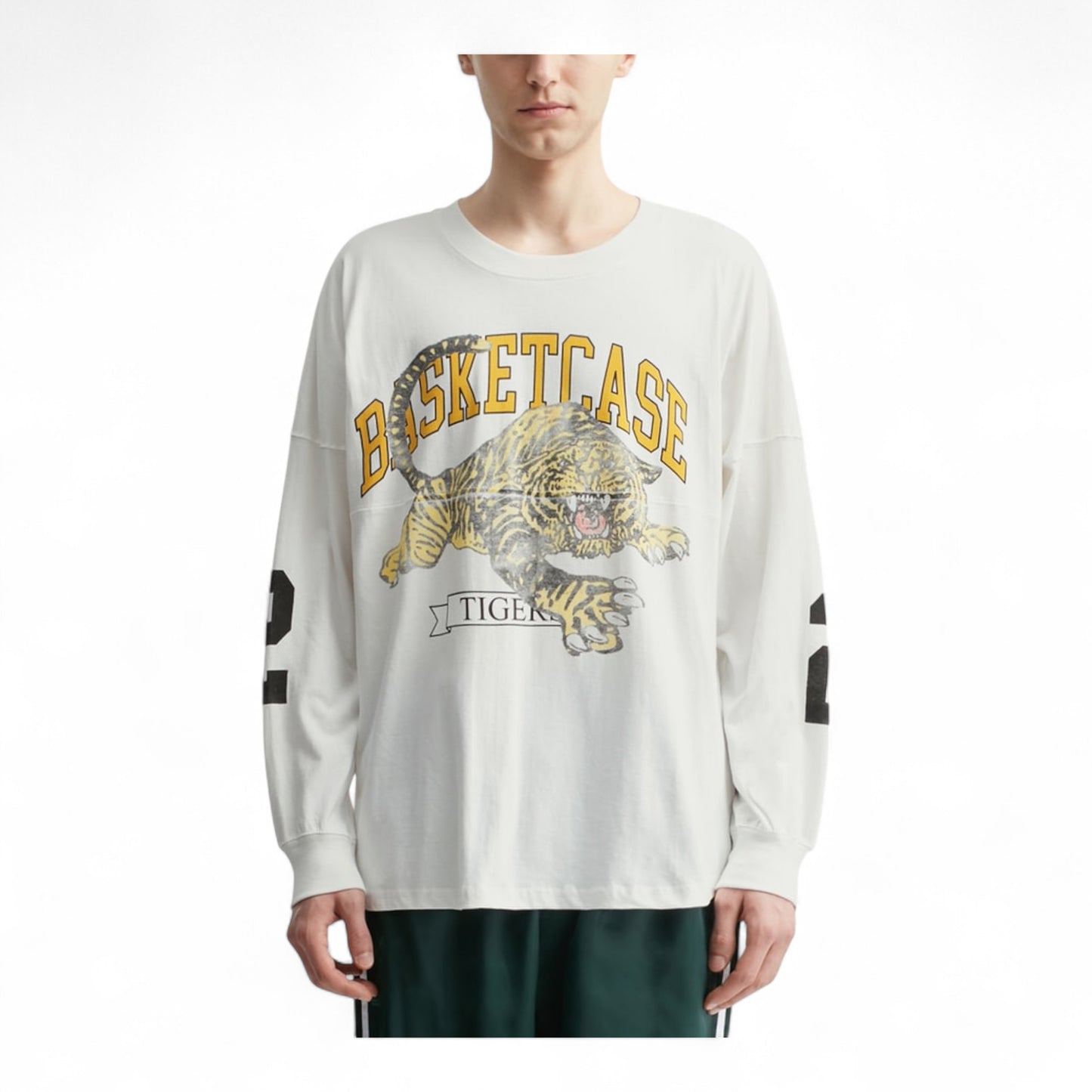 BASKETCASE GALLERY TIGER FOOTBALL LONGSLEEVE T-SHIRT