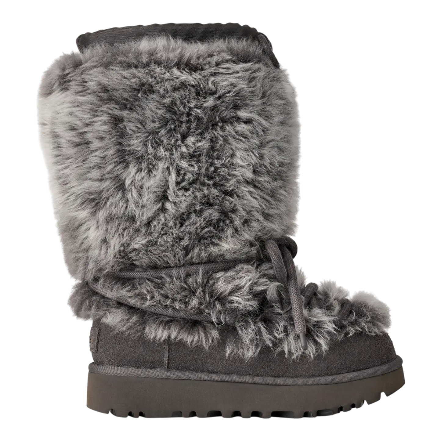 WOMENS UGG CLASSIC TALL CHALET BOOT CHARCOAL