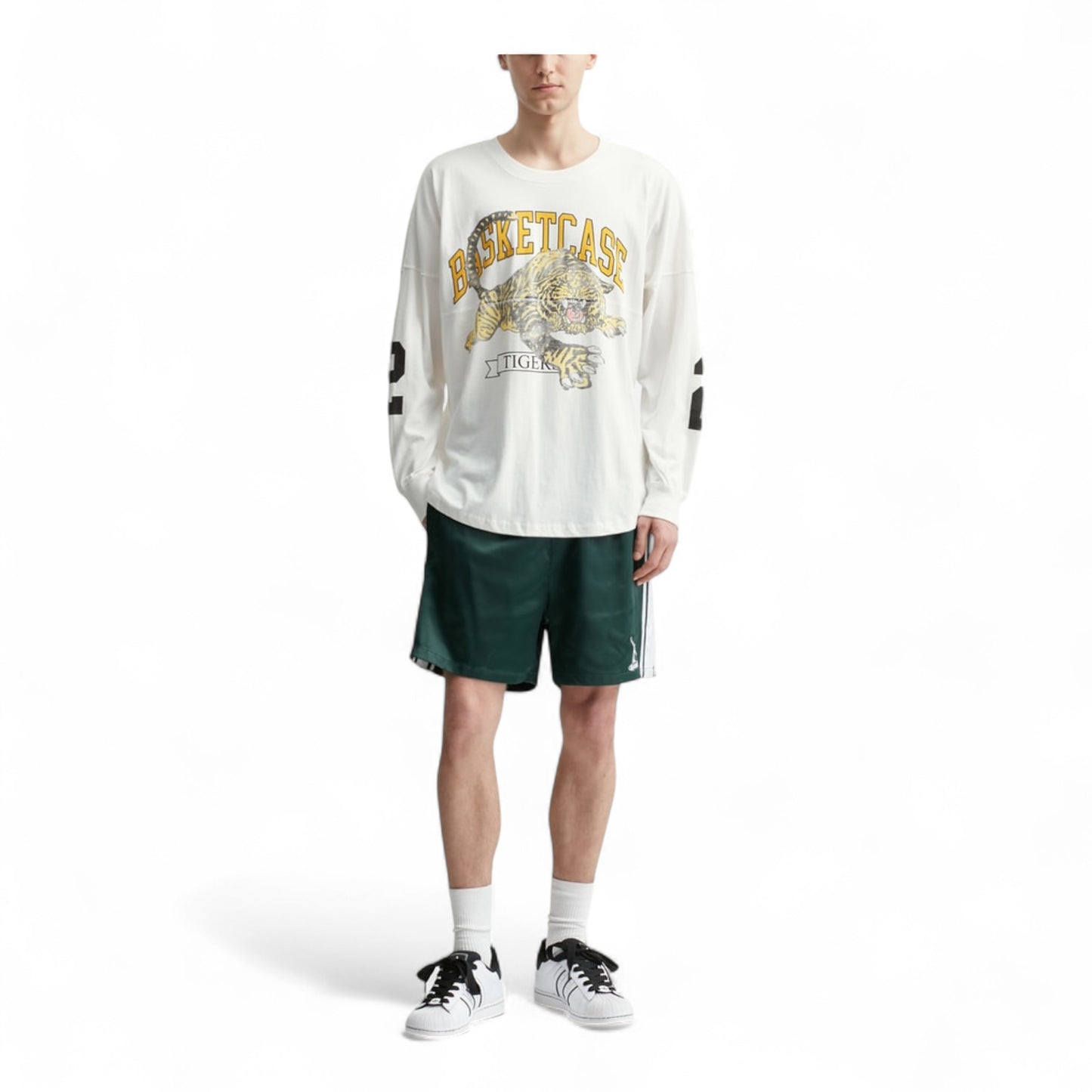 BASKETCASE GALLERY TIGER FOOTBALL LONGSLEEVE T-SHIRT