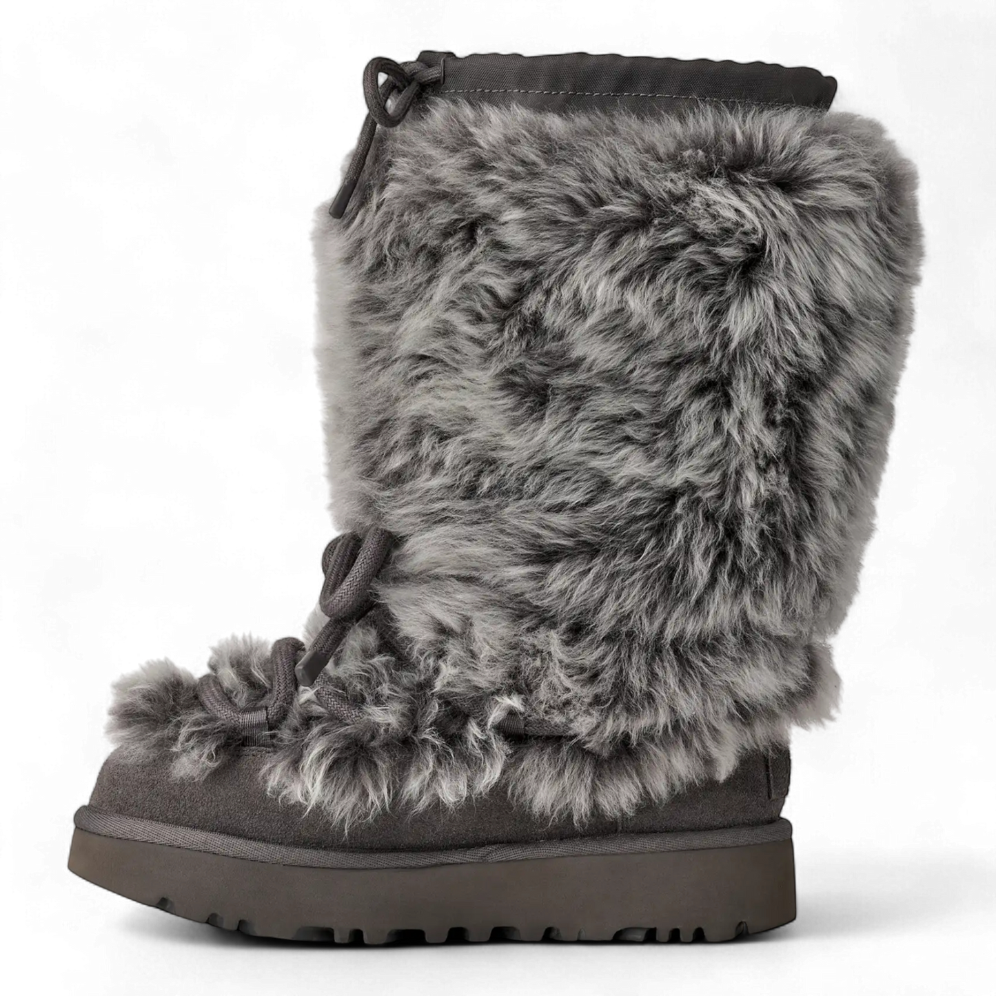 WOMENS UGG CLASSIC TALL CHALET BOOT CHARCOAL