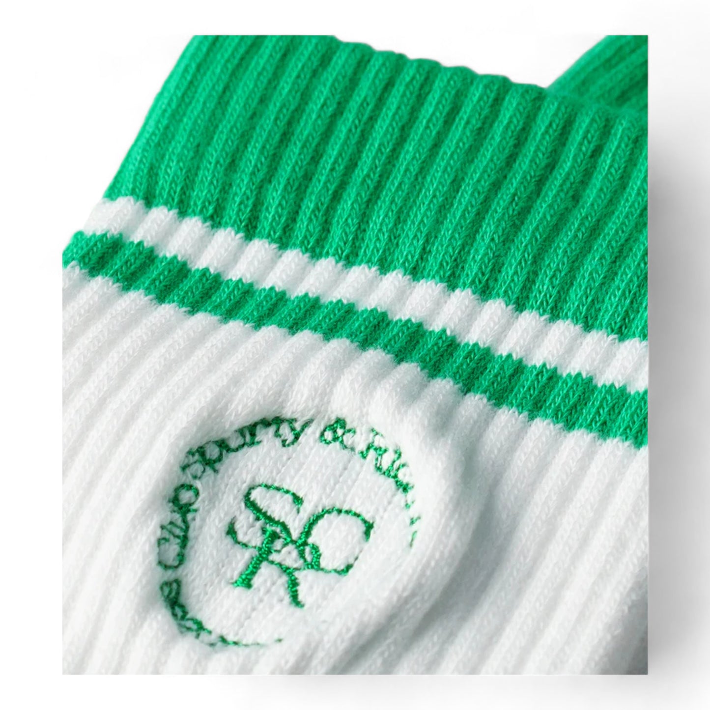 SPORTY & RICH SRHWC EMBROIDERED SOCKS