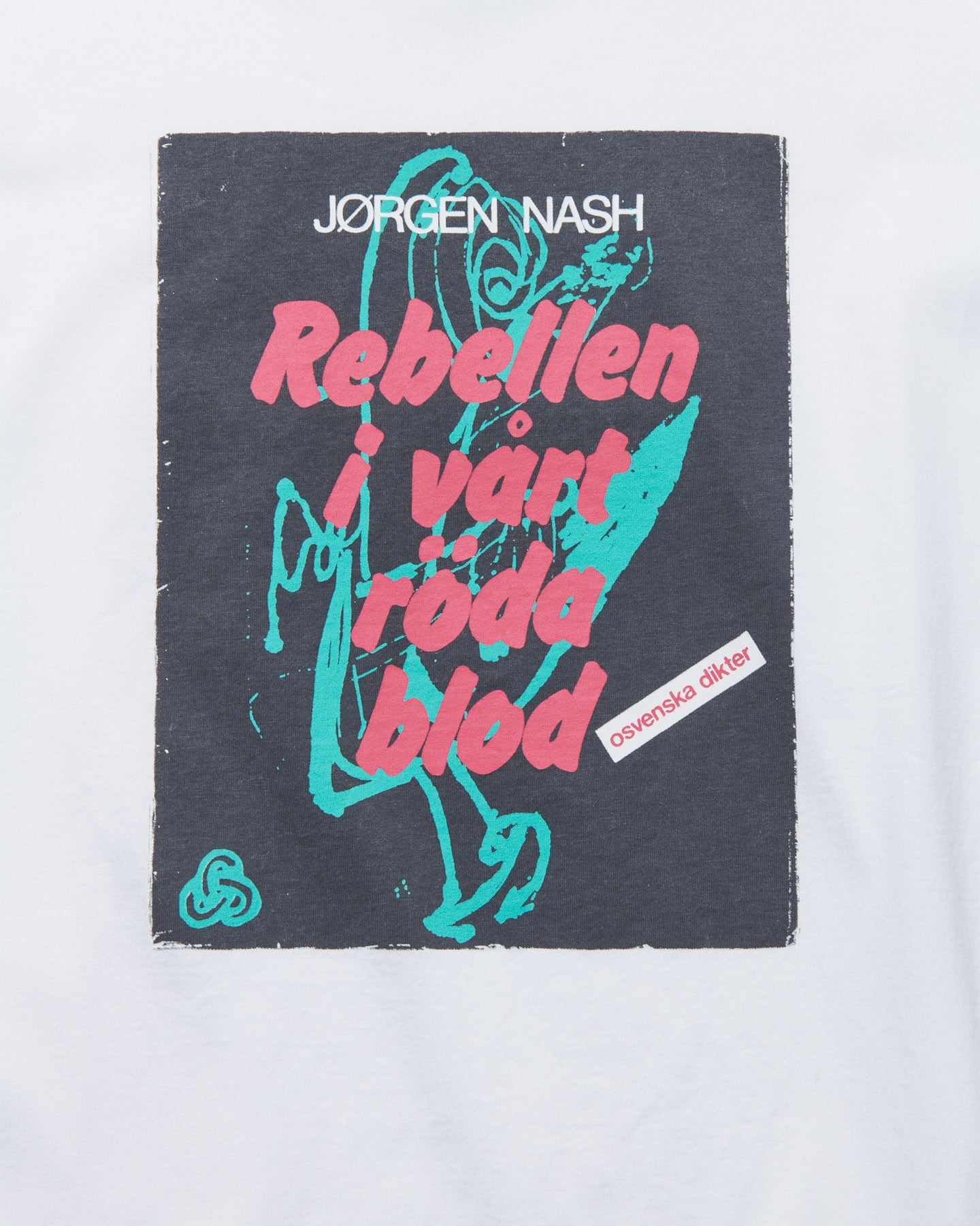 UNIFORM EXPERIMENT JORGEN NASH REBELLEN I VART RODA BLOD TEE