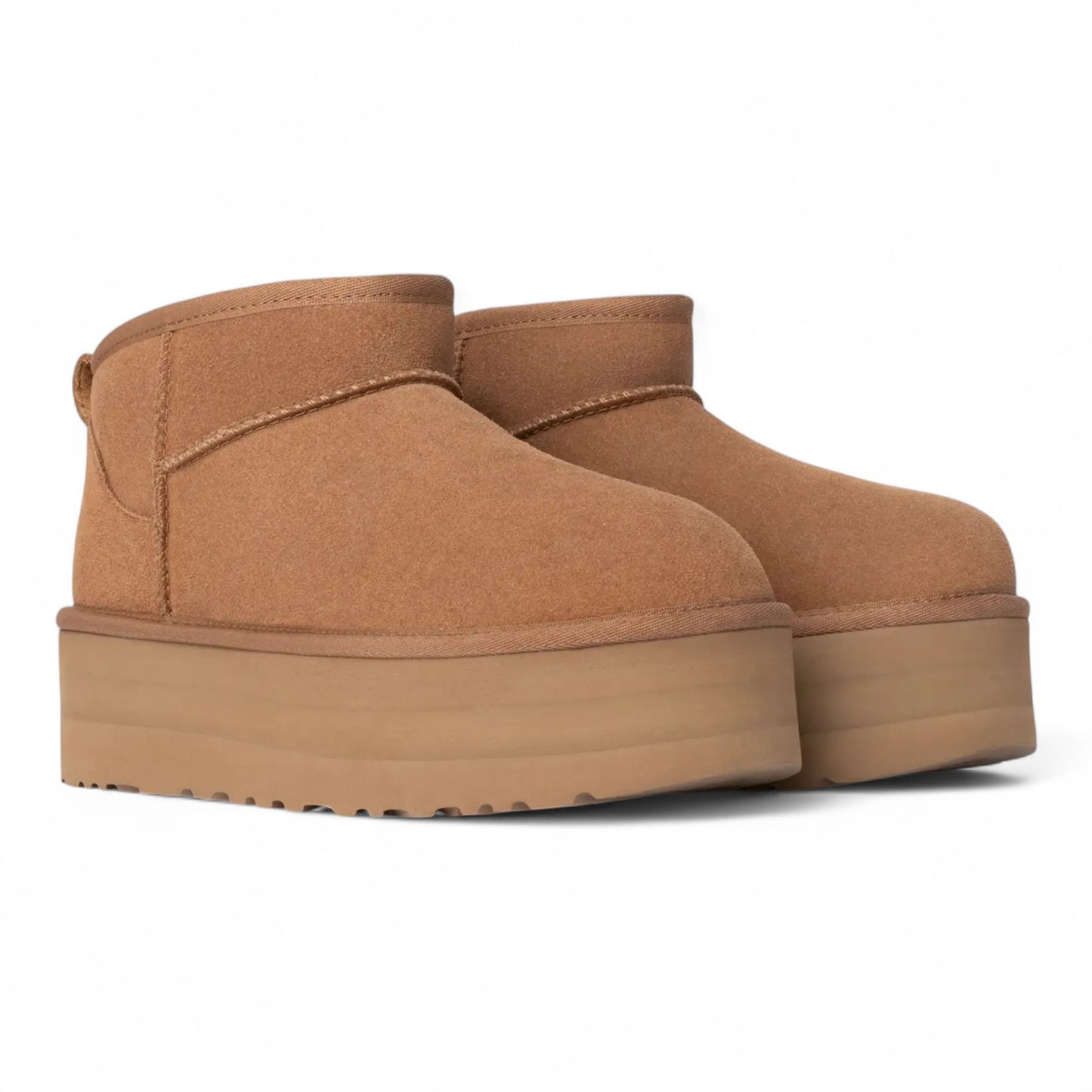 WOMENS UGG CLASSIC ULTRA MINI PLATFORM BOOT CHESTNUT