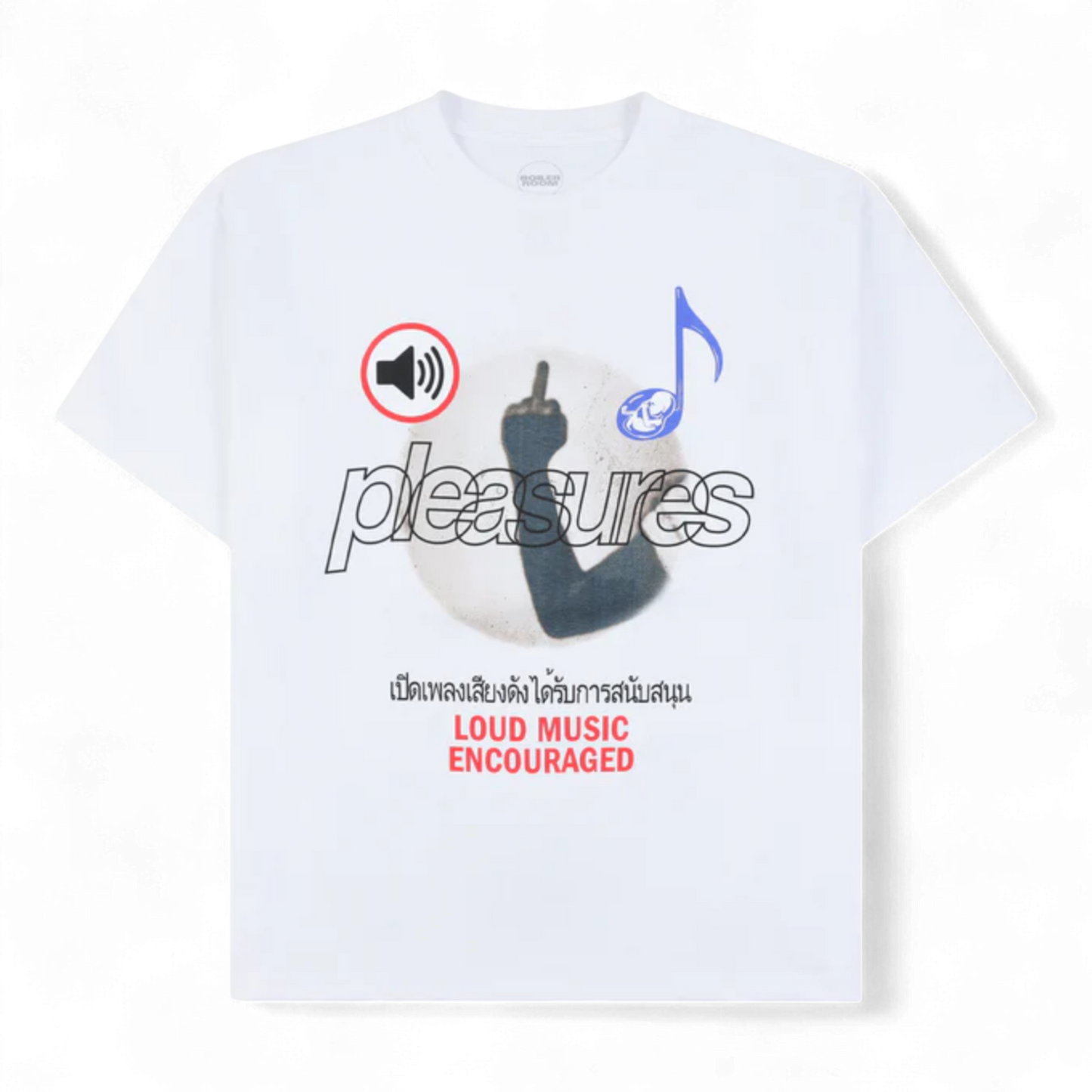 PLEASURES LOUD MUSIC T-SHIRT