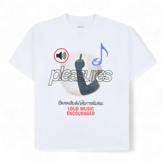 PLEASURES LOUD MUSIC T-SHIRT