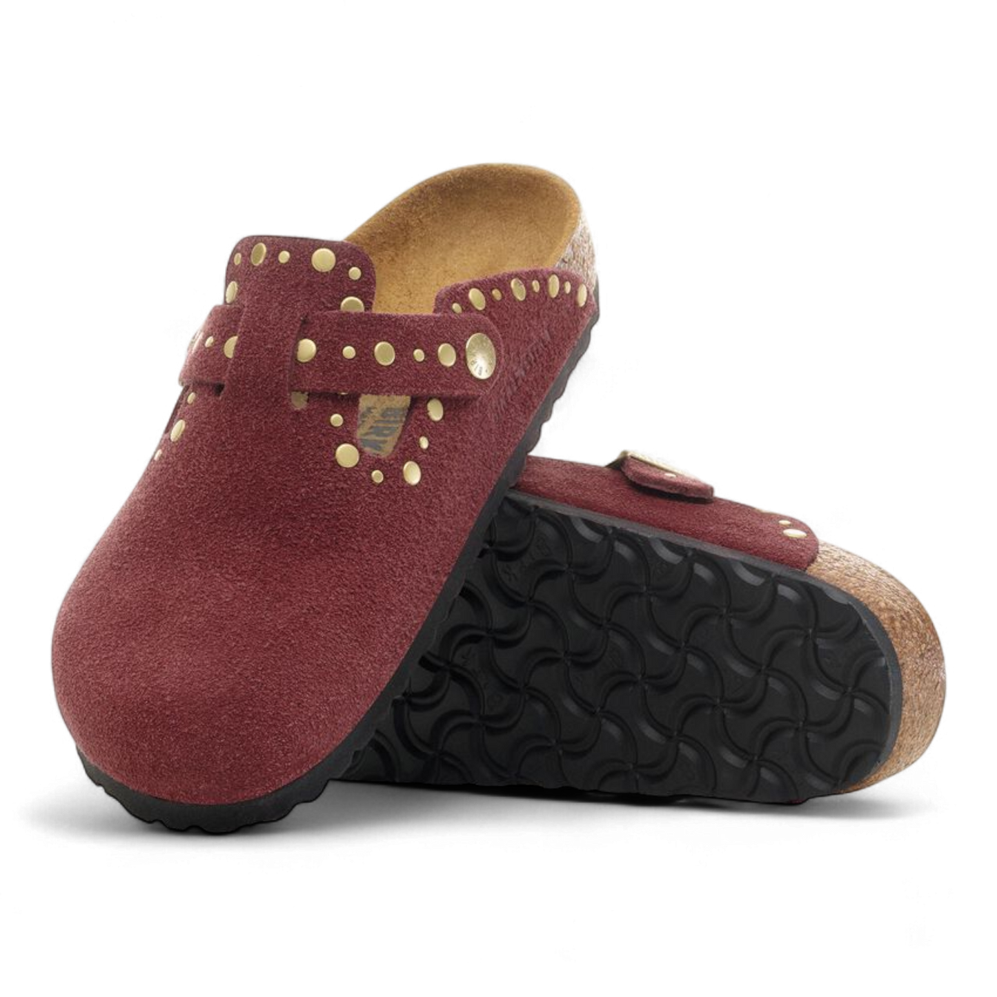 BIRKENSTOCK BOSTON RIVET BORDER ZINFANDEL