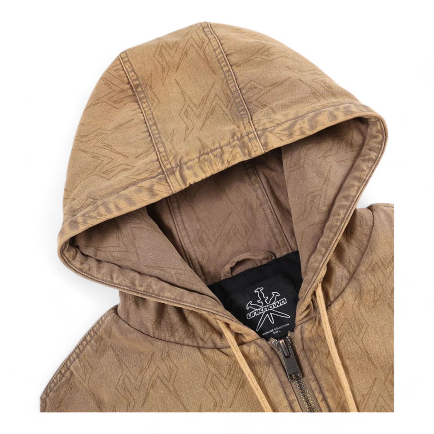 UNKNOWN OVERSIZED UN MONOGRAM CARGO JACKET