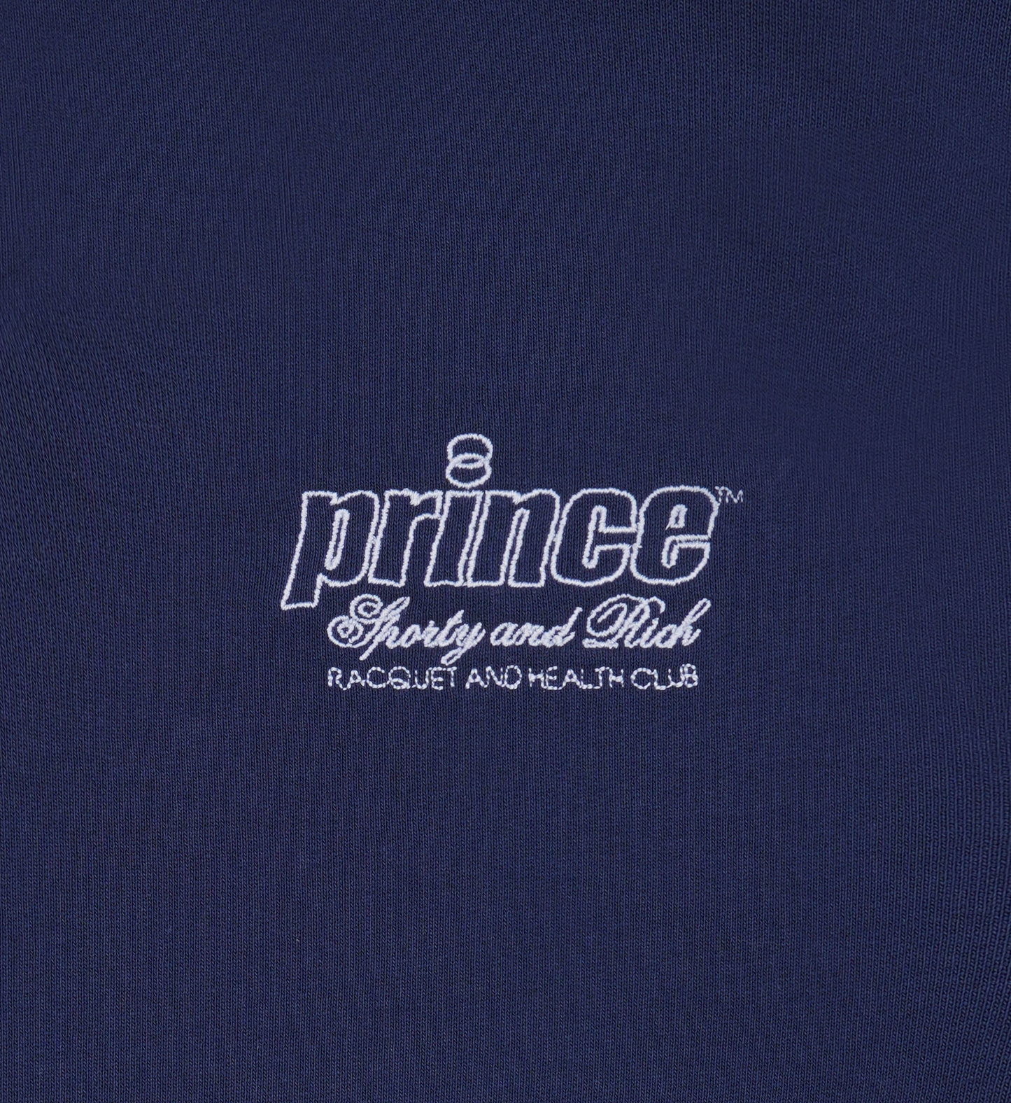 SPORTY & RICH X PRINCE HEALTH EMBROIDERED V-NECK SWEATSHIRT