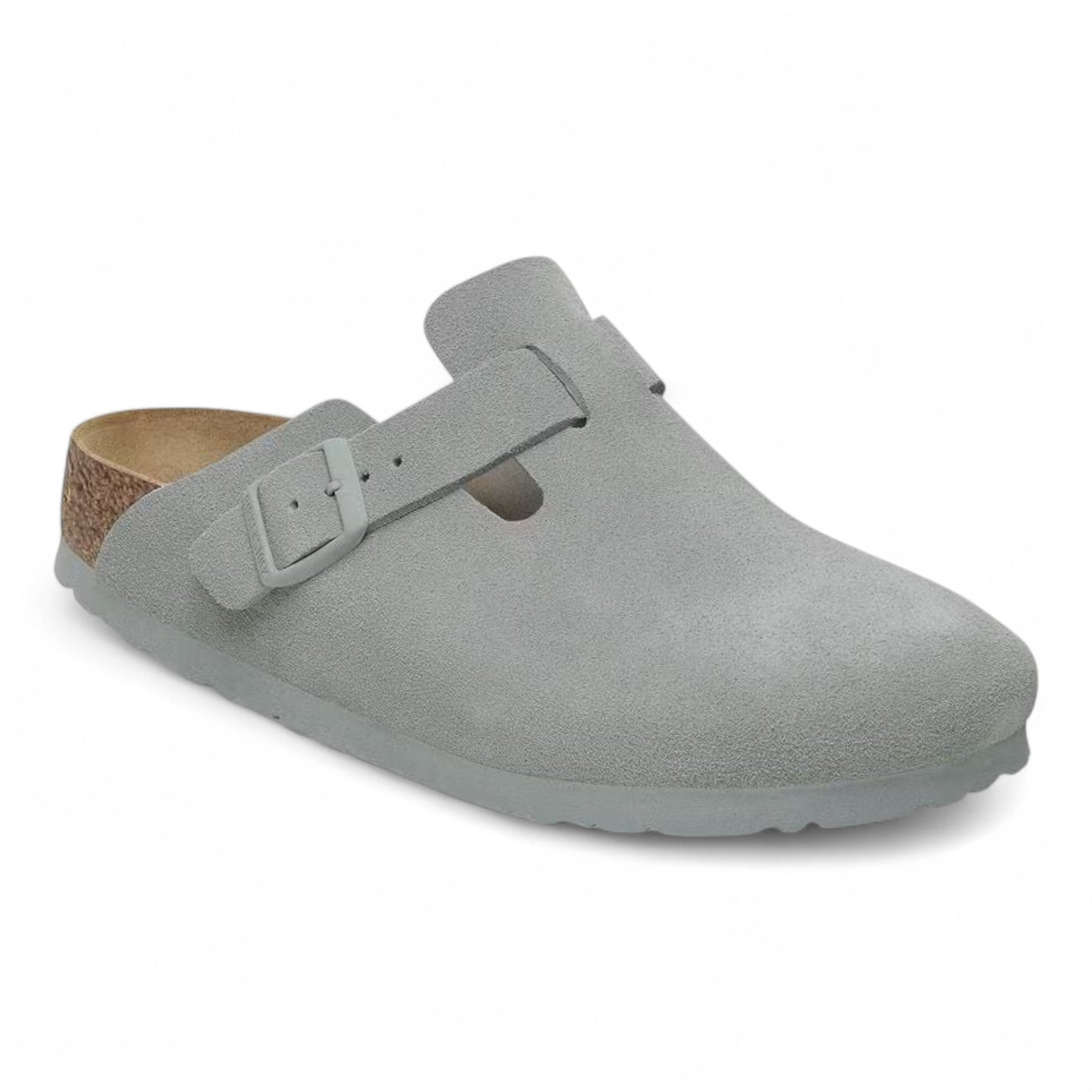 BIRKENSTOCK BOSTON SUEDE PURE SAGE