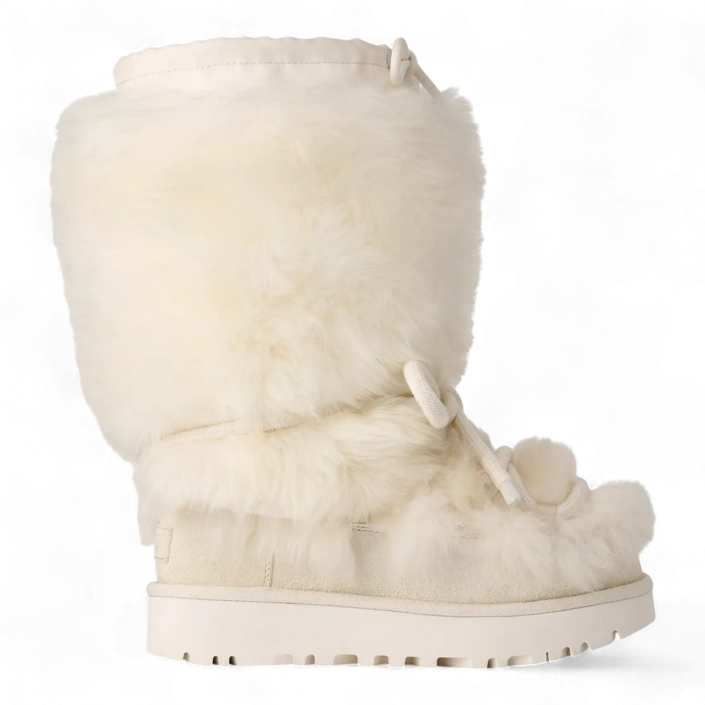 WOMENS UGG CLASSIC TALL CHALET BOOT WHITE