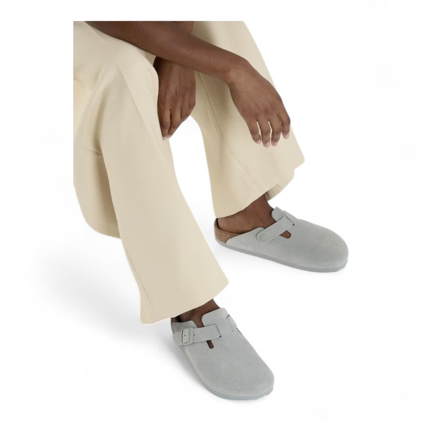 BIRKENSTOCK BOSTON SUEDE PURE SAGE