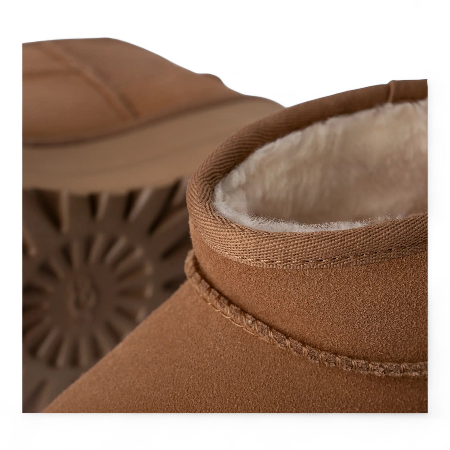 WOMENS UGG CLASSIC ULTRA MINI PLATFORM BOOT CHESTNUT