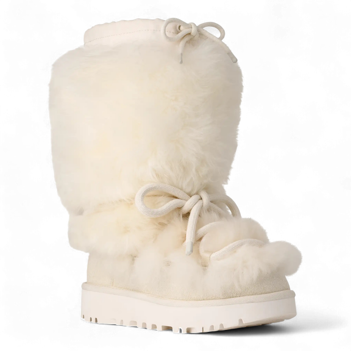 WOMENS UGG CLASSIC TALL CHALET BOOT WHITE