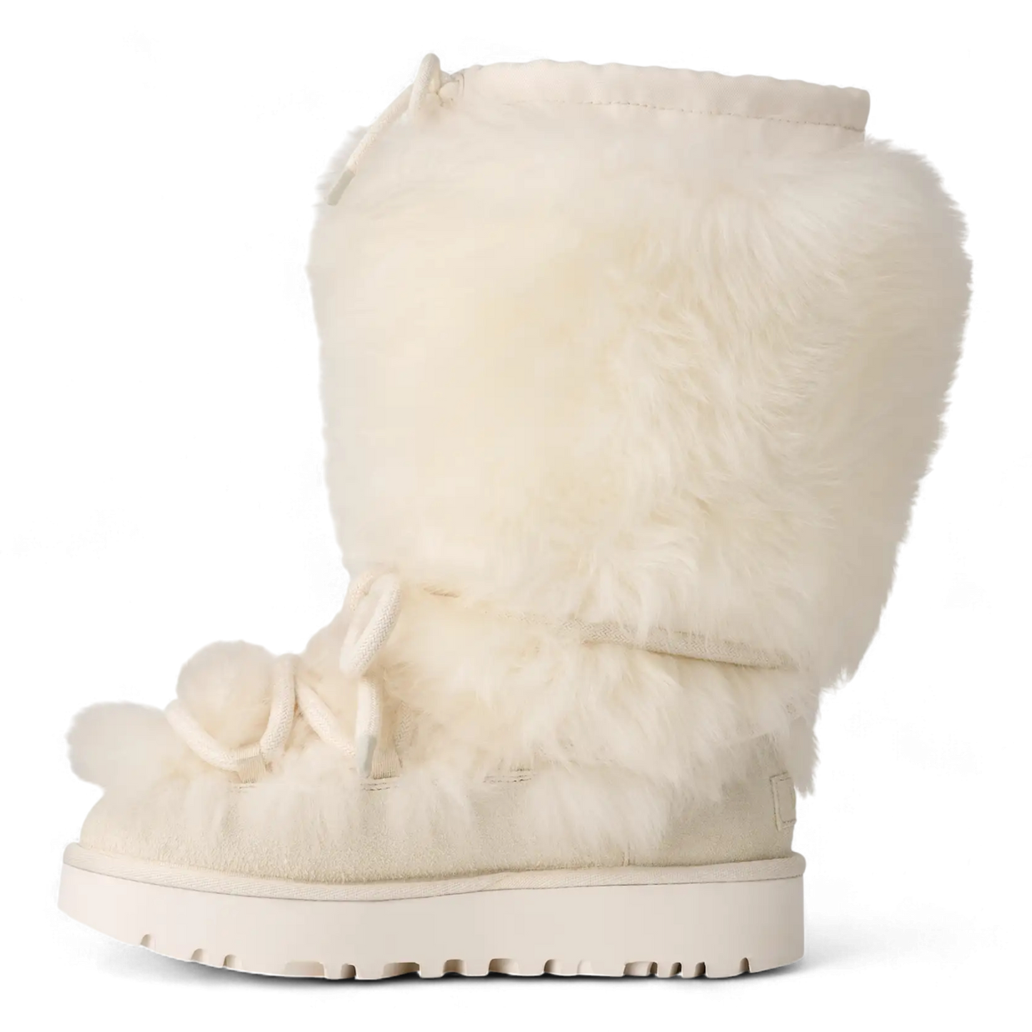 WOMENS UGG CLASSIC TALL CHALET BOOT WHITE