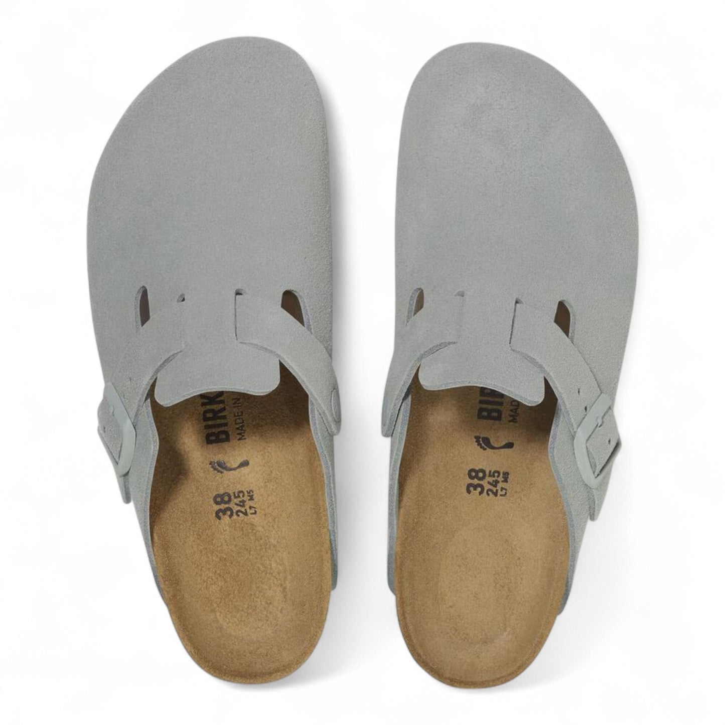 BIRKENSTOCK BOSTON SUEDE PURE SAGE