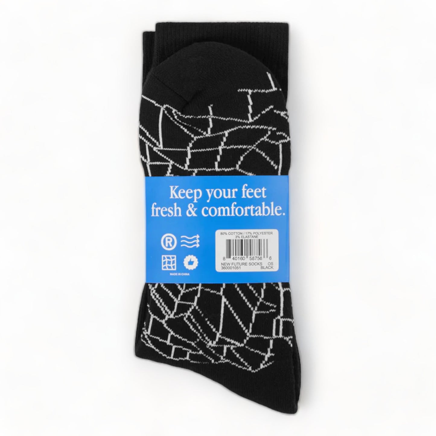 MARKET NEW FUTURE JACQUARDED SOCKS
