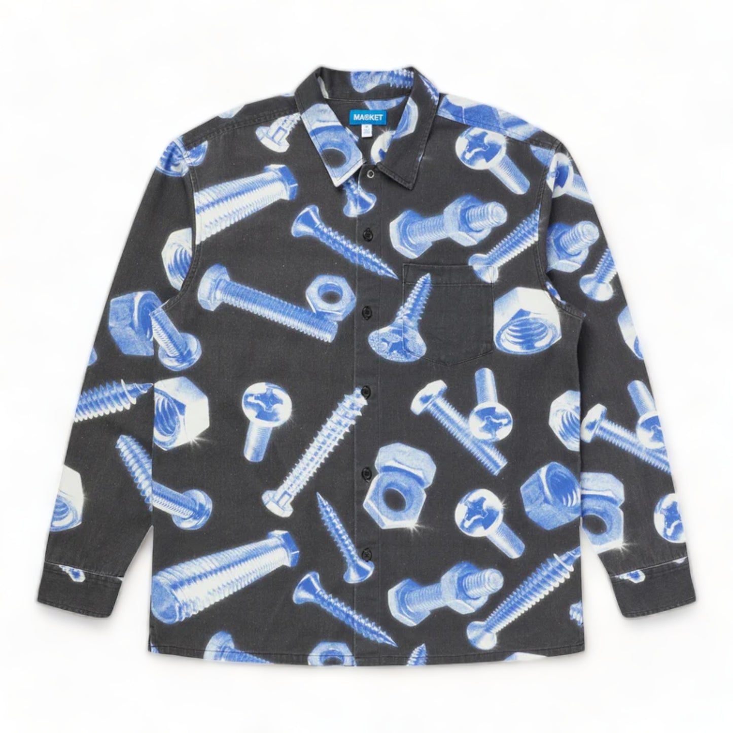 MARKET HARDWARE SUPPLY LS BUTTON UP SHIRT