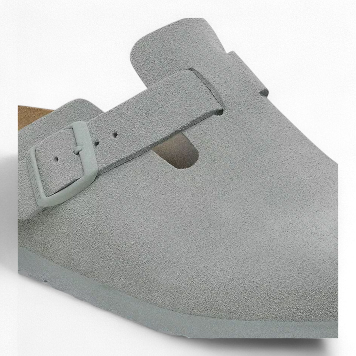BIRKENSTOCK BOSTON SUEDE PURE SAGE