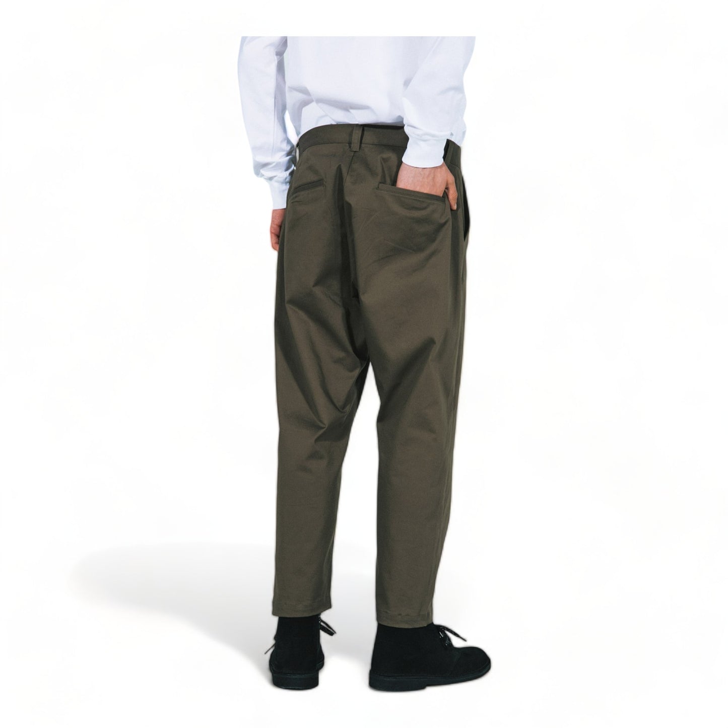SOPHNET. WIDE CROPPED PANTS