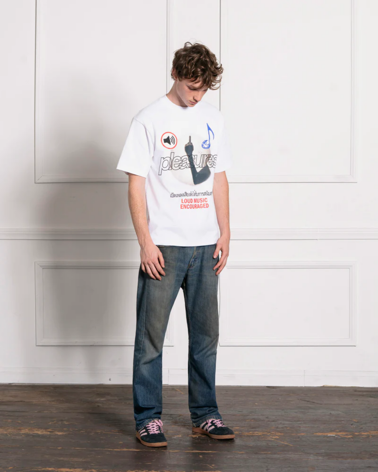 PLEASURES LOUD MUSIC T-SHIRT