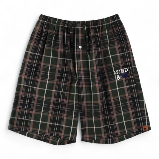 WIND AND SEA PLAID SHORT