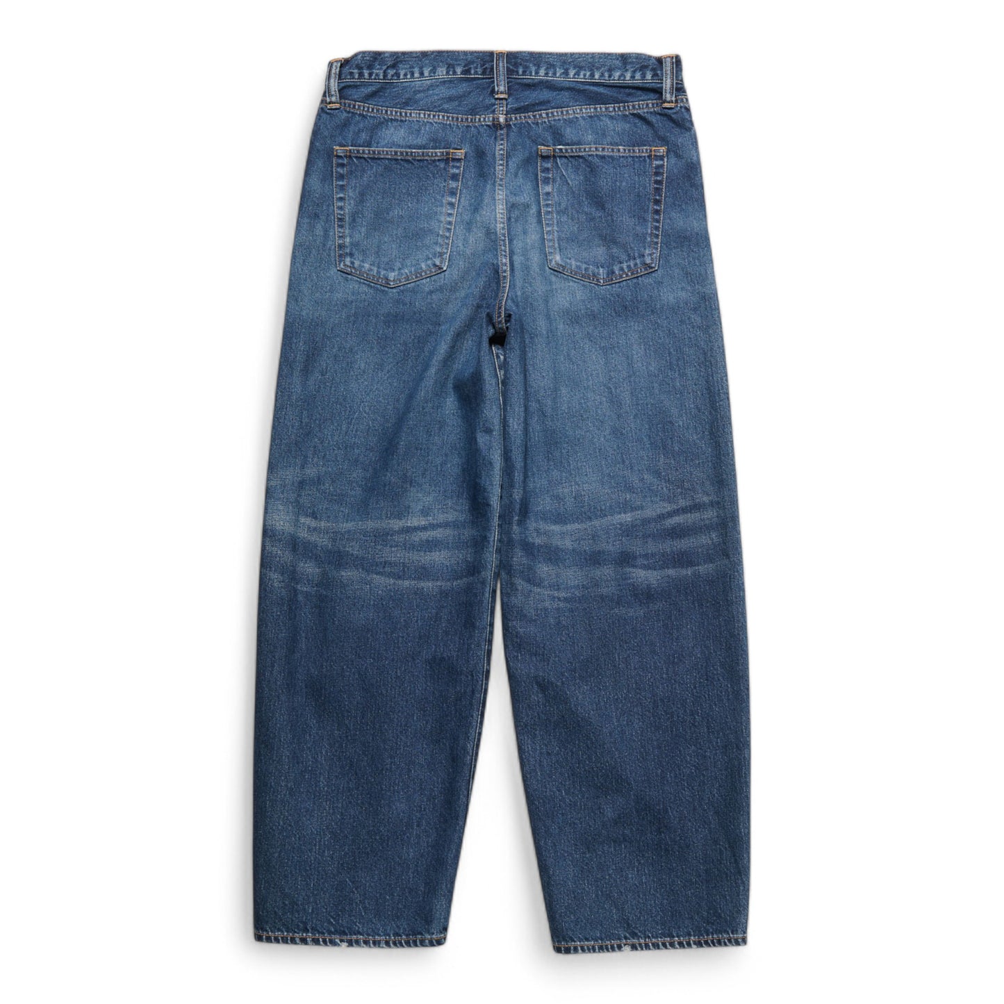 UNIFORM EXPERIMENT DAMAGED HEM TUCK WIDE STRAIGHT JEANS