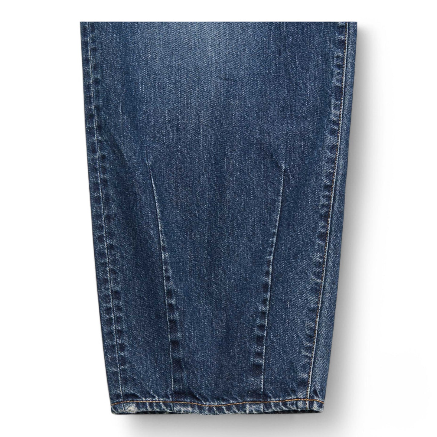 UNIFORM EXPERIMENT DAMAGED HEM TUCK WIDE STRAIGHT JEANS