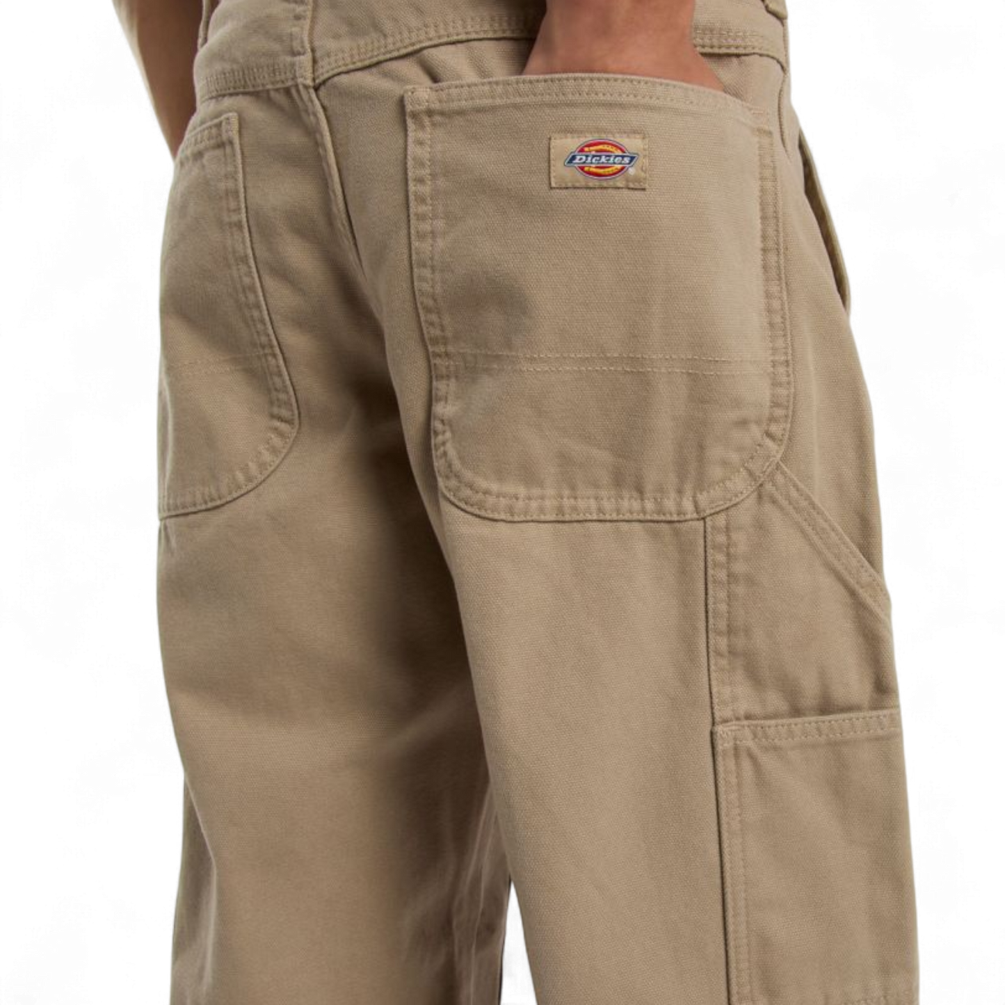 DICKIES DOUBLE KNEE CANVAS CARPENTER TROUSERS
