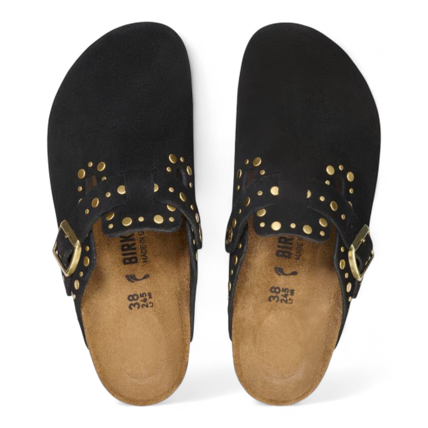 BIRKENSTOCK BOSTON RIVET BORDER BLACK