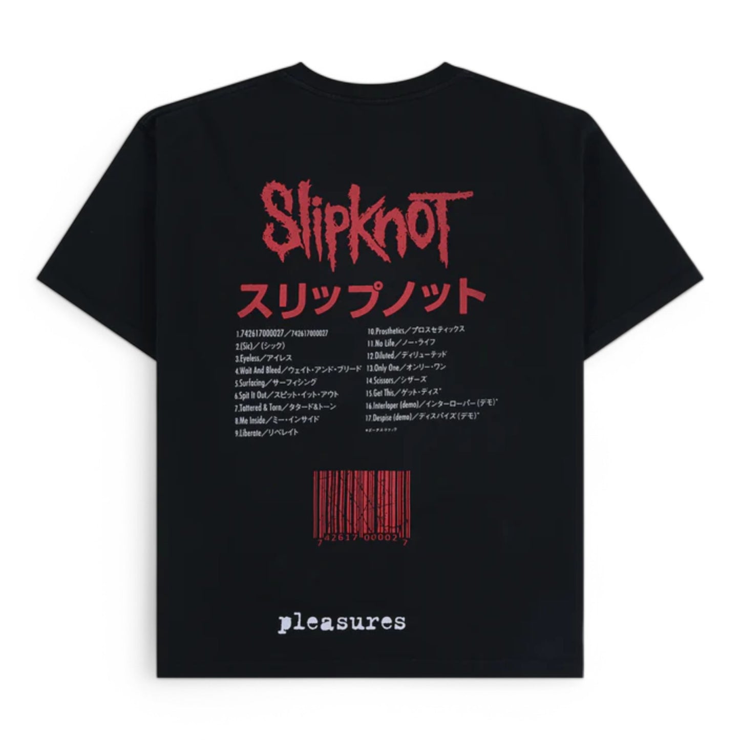 PLEASURES x SLIPKNOT SELF TITLED HEAVYWEIGHT SHIRT